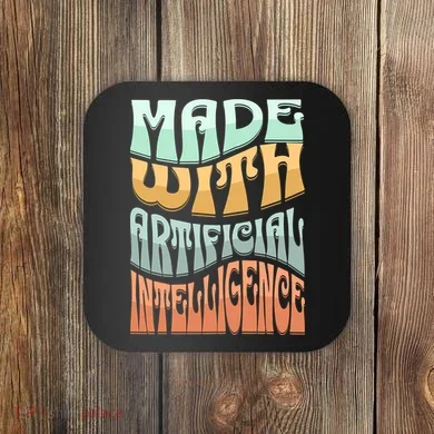 Made With Artificial Intelligence Coaster