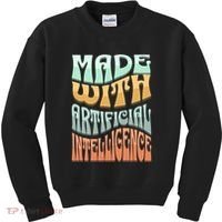 Made With Artificial Intelligence Kids Sweatshirt thumb 0