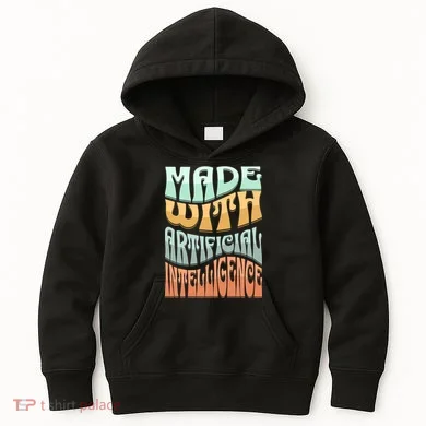 Made With Artificial Intelligence Kids Hoodie