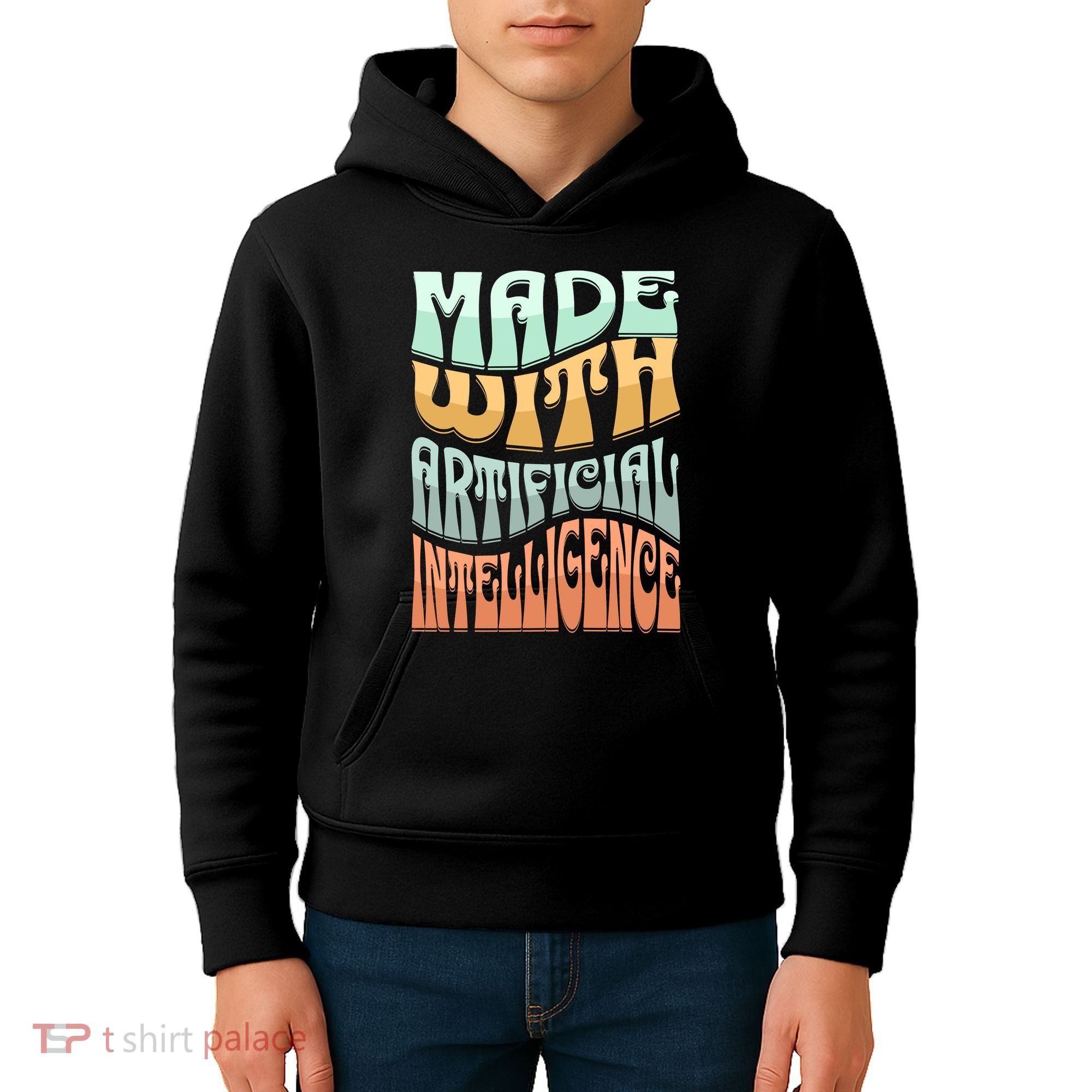 Made With Artificial Intelligence Kids Hoodie