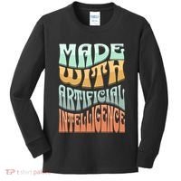 Made With Artificial Intelligence Kids Long Sleeve Shirt thumb 0