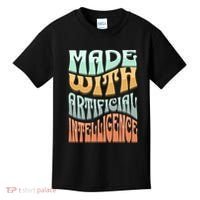 Made With Artificial Intelligence Kids T-Shirt thumb 0