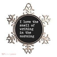 Morning Writing Author Book Journalist Novelist Funny Gift Ornament thumb 0