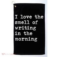 Morning Writing Author Book Journalist Novelist Funny Gift Golf Towel thumb 0