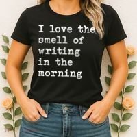 Morning Writing Author Book Journalist Novelist Funny Gift Women's T-Shirt thumb 2