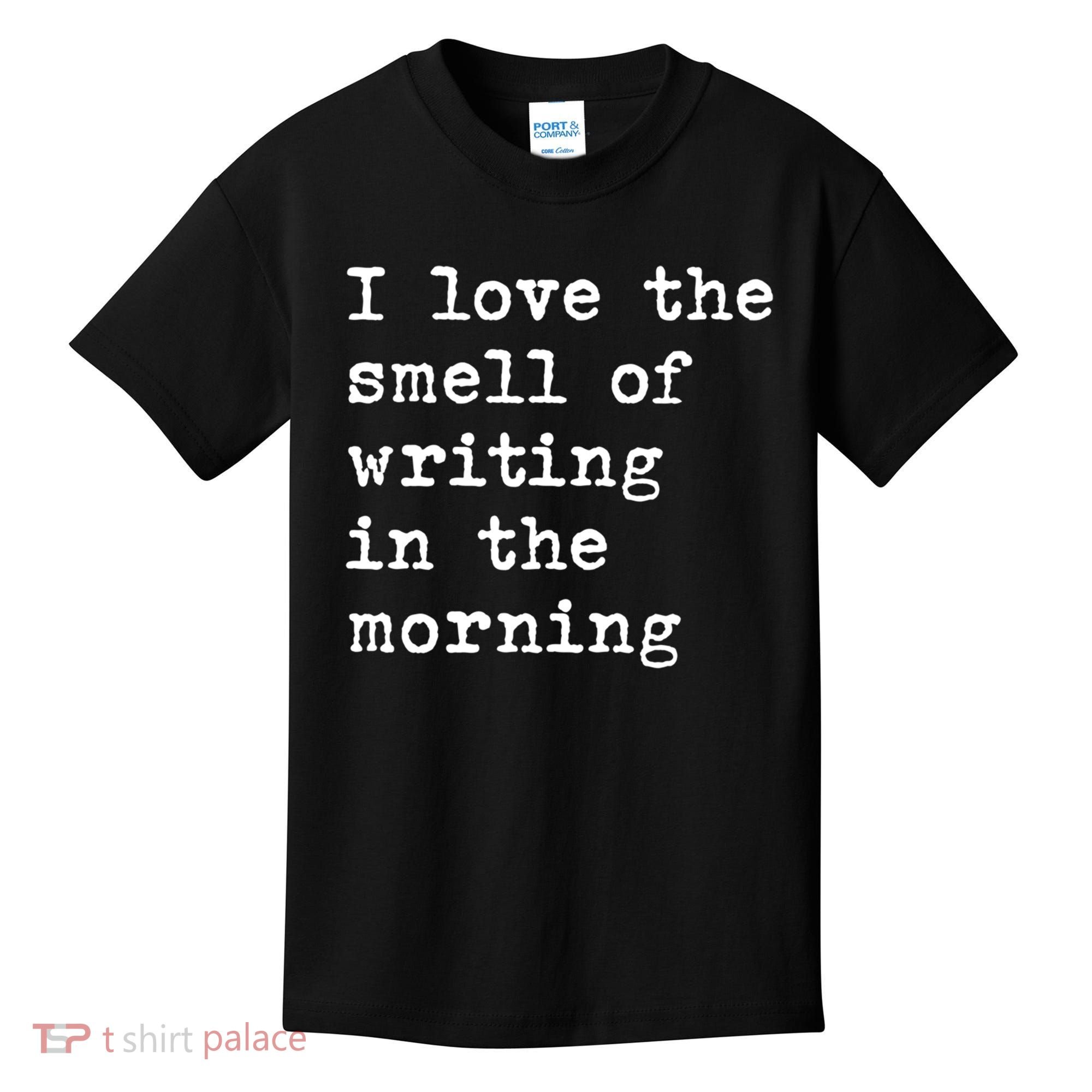 Morning Writing Author Book Journalist Novelist Funny Gift Kids T-Shirt
