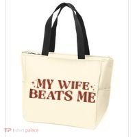 My Wife Beats Me Funny Relationship Couple Tote Bag thumb 3
