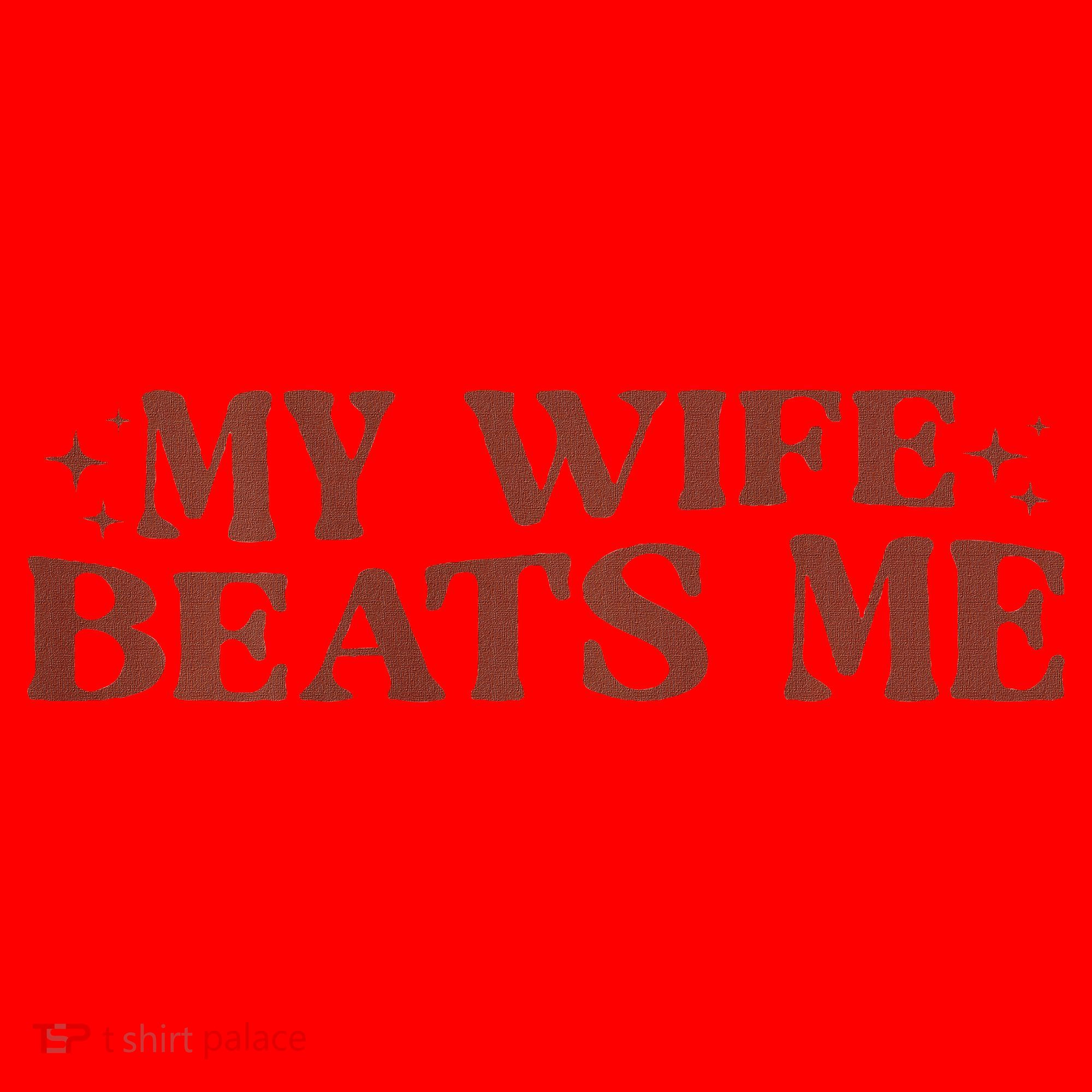 My Wife Beats Me Funny Relationship Couple Santa Hat