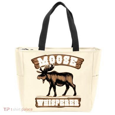 Moose Whisperer Bull Moose Tote Bag