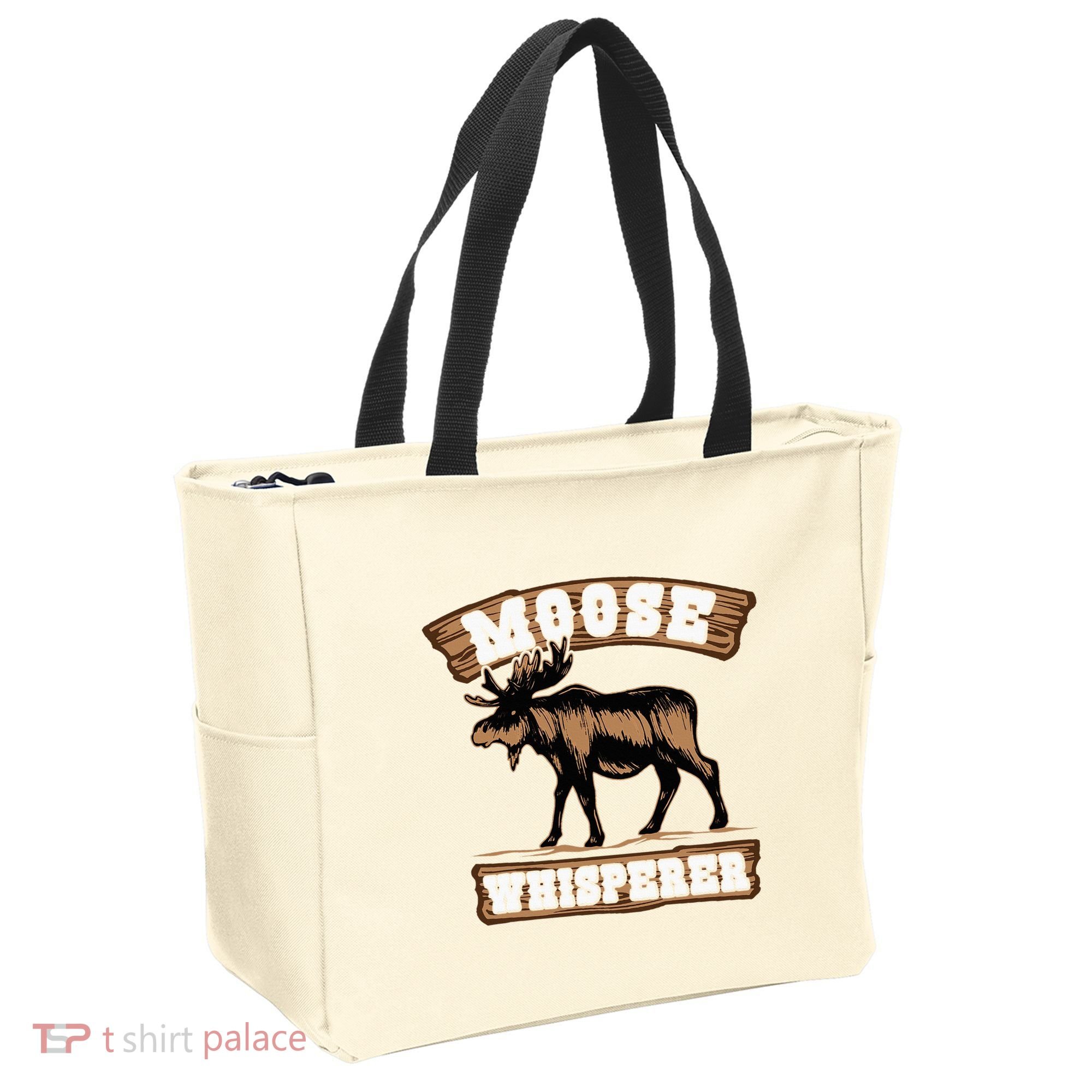 Moose Whisperer Bull Moose Tote Bag