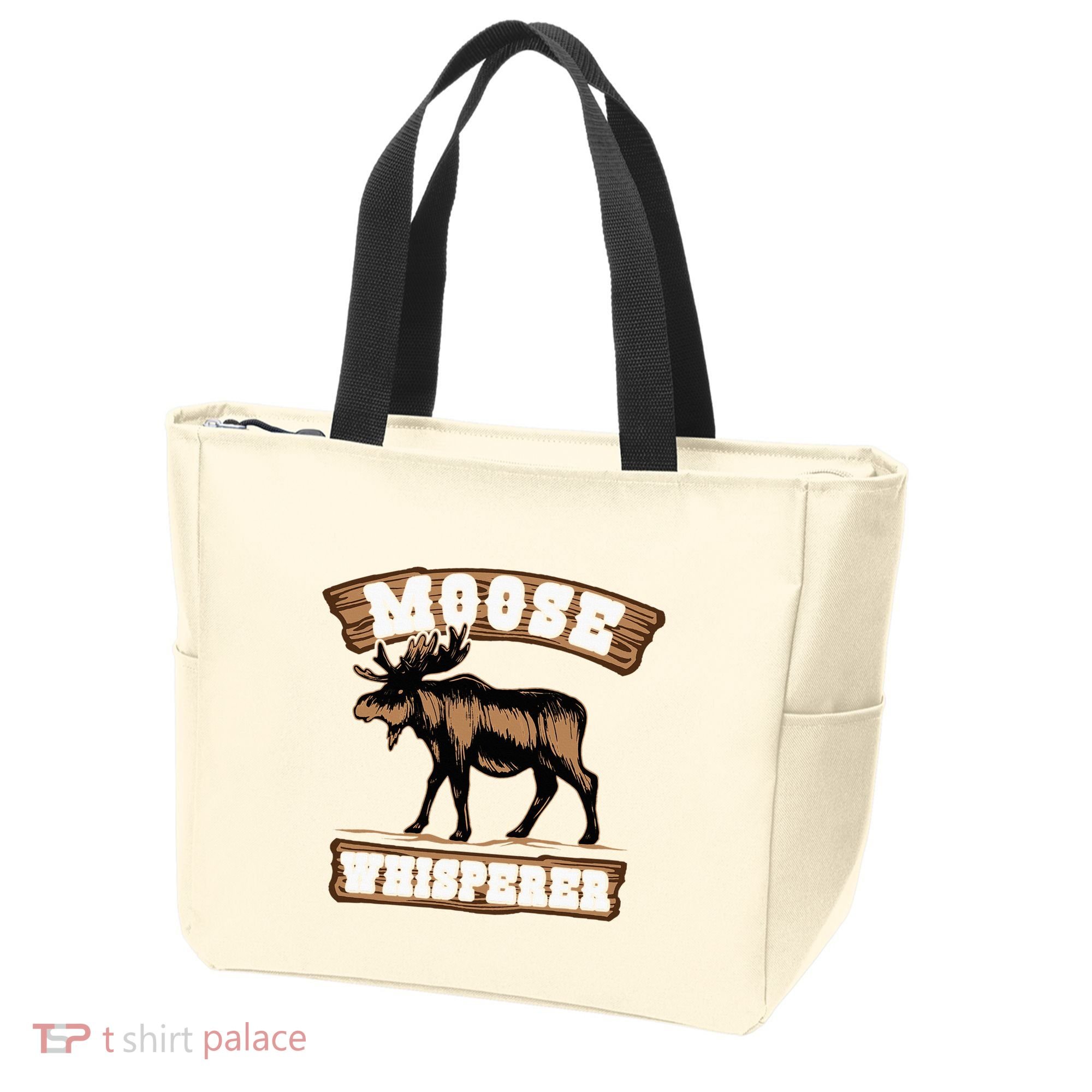Moose Whisperer Bull Moose Tote Bag
