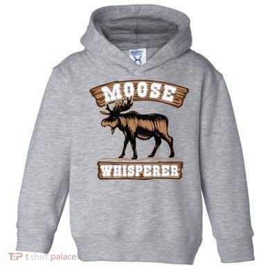 Moose Whisperer Bull Moose Toddler Hoodie