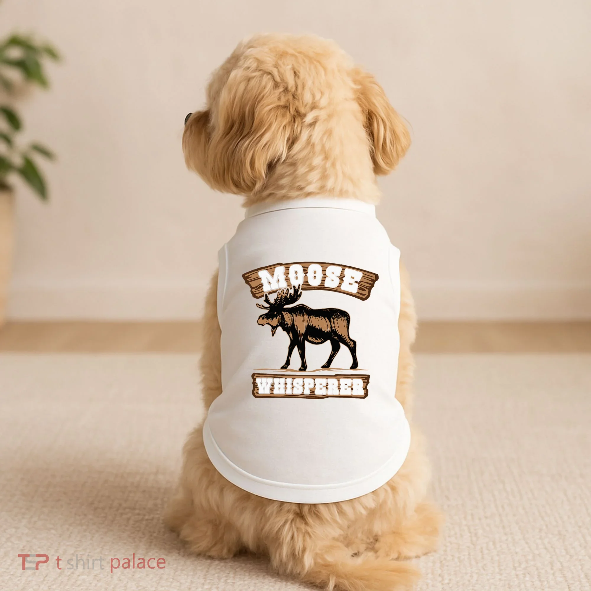Moose Whisperer Bull Moose Doggie Tank