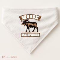 Moose Whisperer Bull Moose USA-Made Doggie Bandana thumb 0