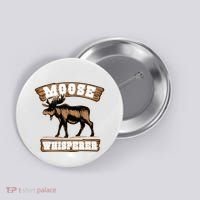 Moose Whisperer Bull Moose Button thumb 0