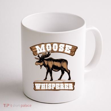 Moose Whisperer Bull Moose Coffee Mug back