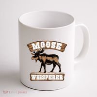 Moose Whisperer Bull Moose Coffee Mug thumb 1