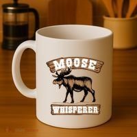 Moose Whisperer Bull Moose Coffee Mug thumb 4