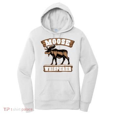 Moose Whisperer Bull Moose Women's Hoodie