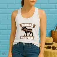 Moose Whisperer Bull Moose Women's Tank Top thumb 2