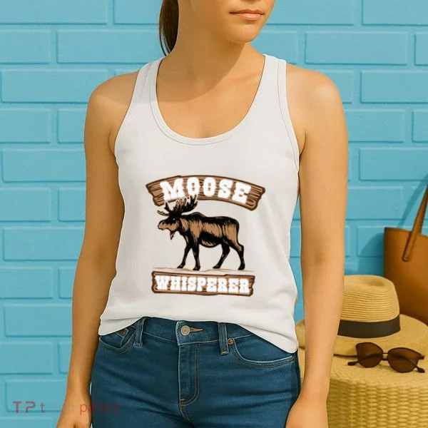Moose Whisperer Bull Moose Women's Tank Top