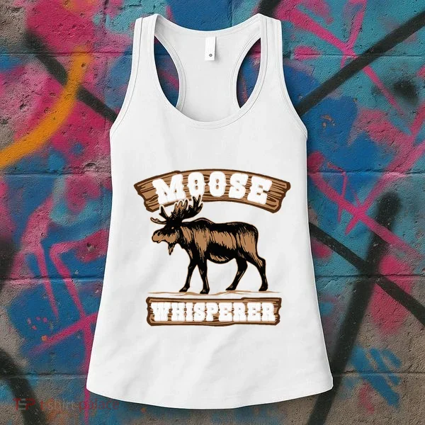 Moose Whisperer Bull Moose Women's Tank Top
