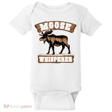 Moose Whisperer Bull Moose Baby Bodysuit