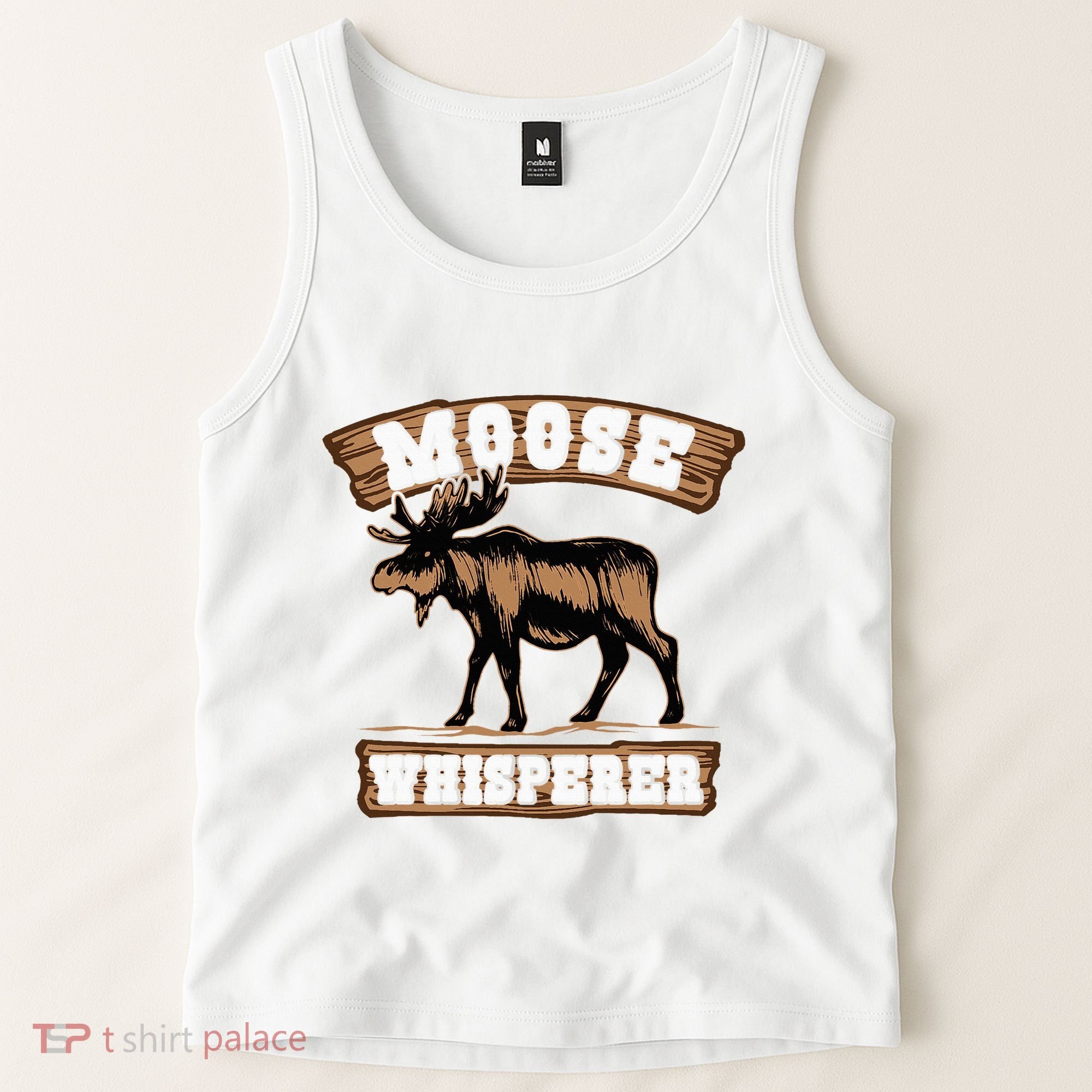 Moose Whisperer Bull Moose Tank Top