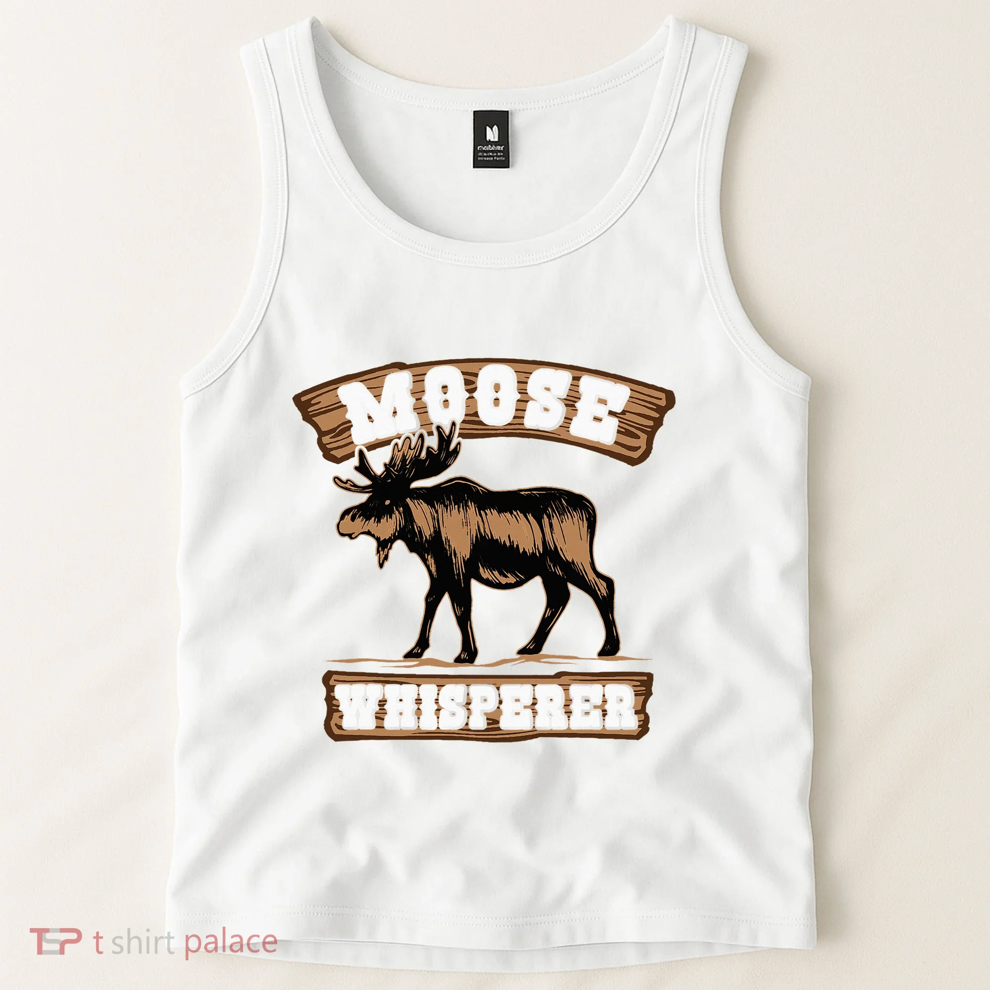 Moose Whisperer Bull Moose Tank Top