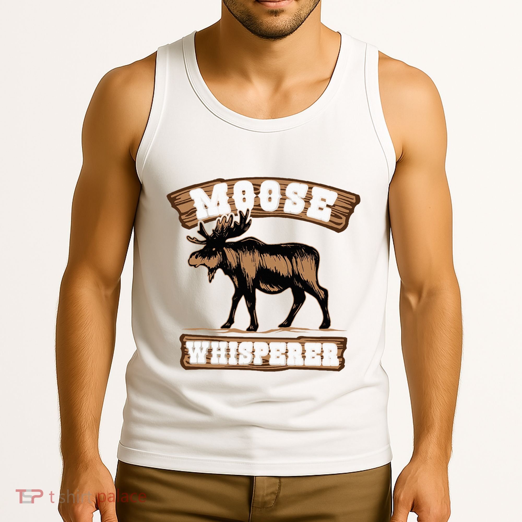Moose Whisperer Bull Moose Tank Top