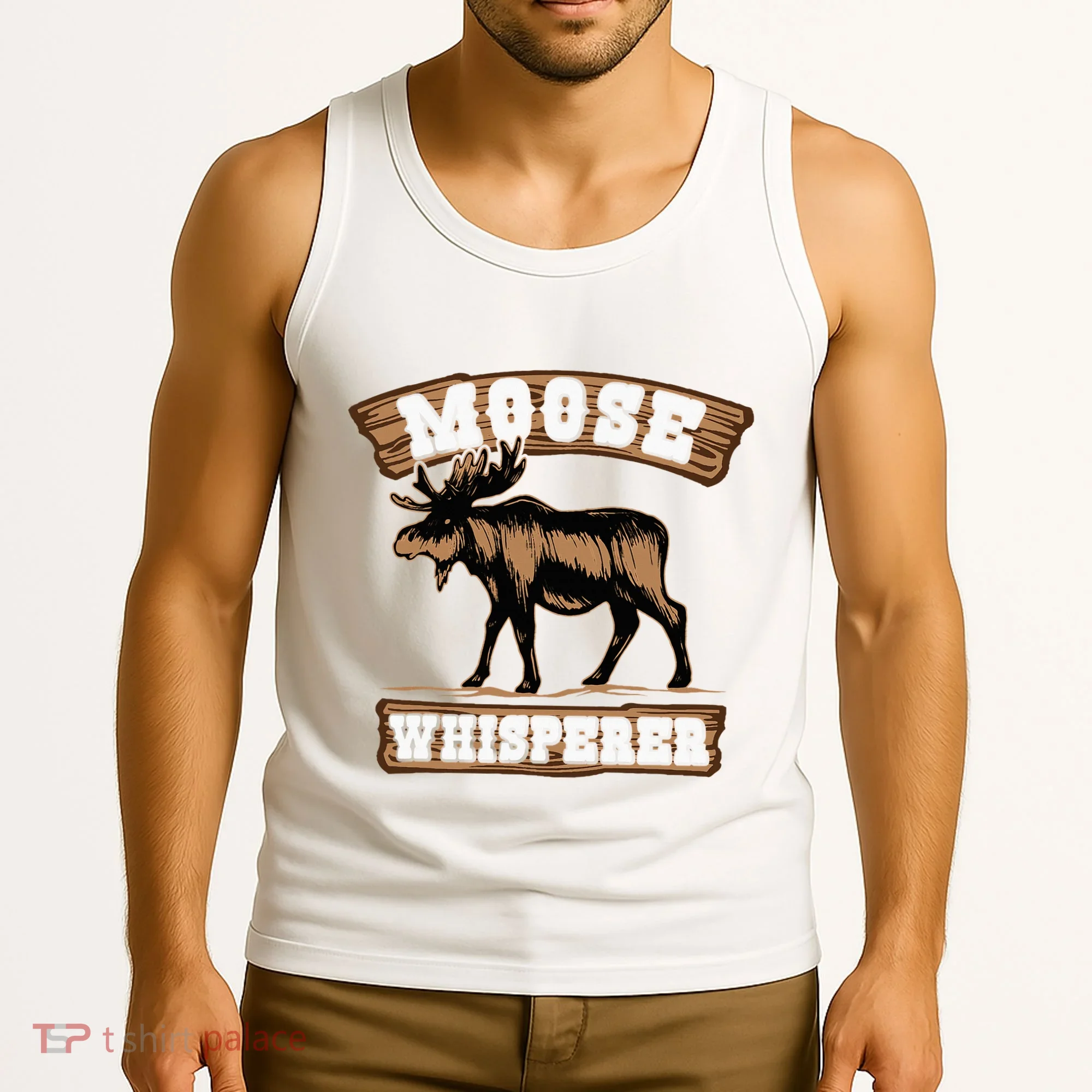 Moose Whisperer Bull Moose Tank Top