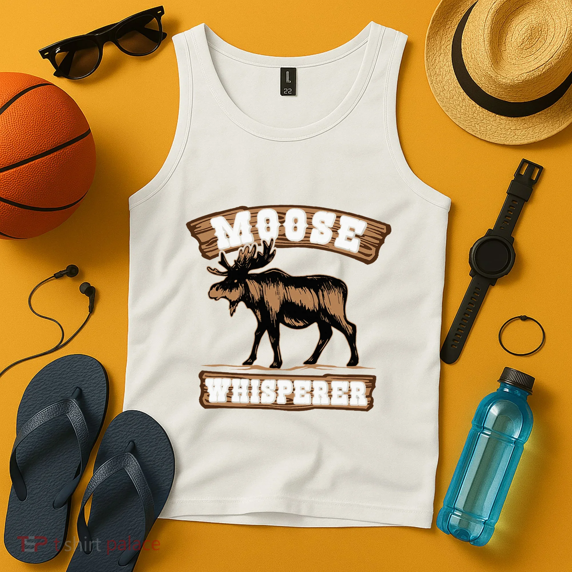 Moose Whisperer Bull Moose Tank Top