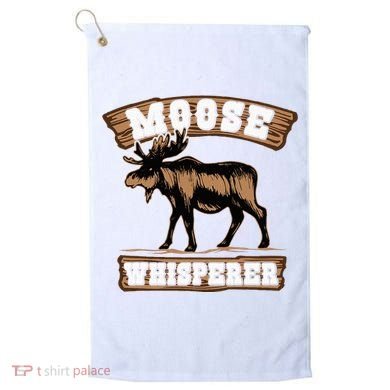 Moose Whisperer Bull Moose Golf Towel