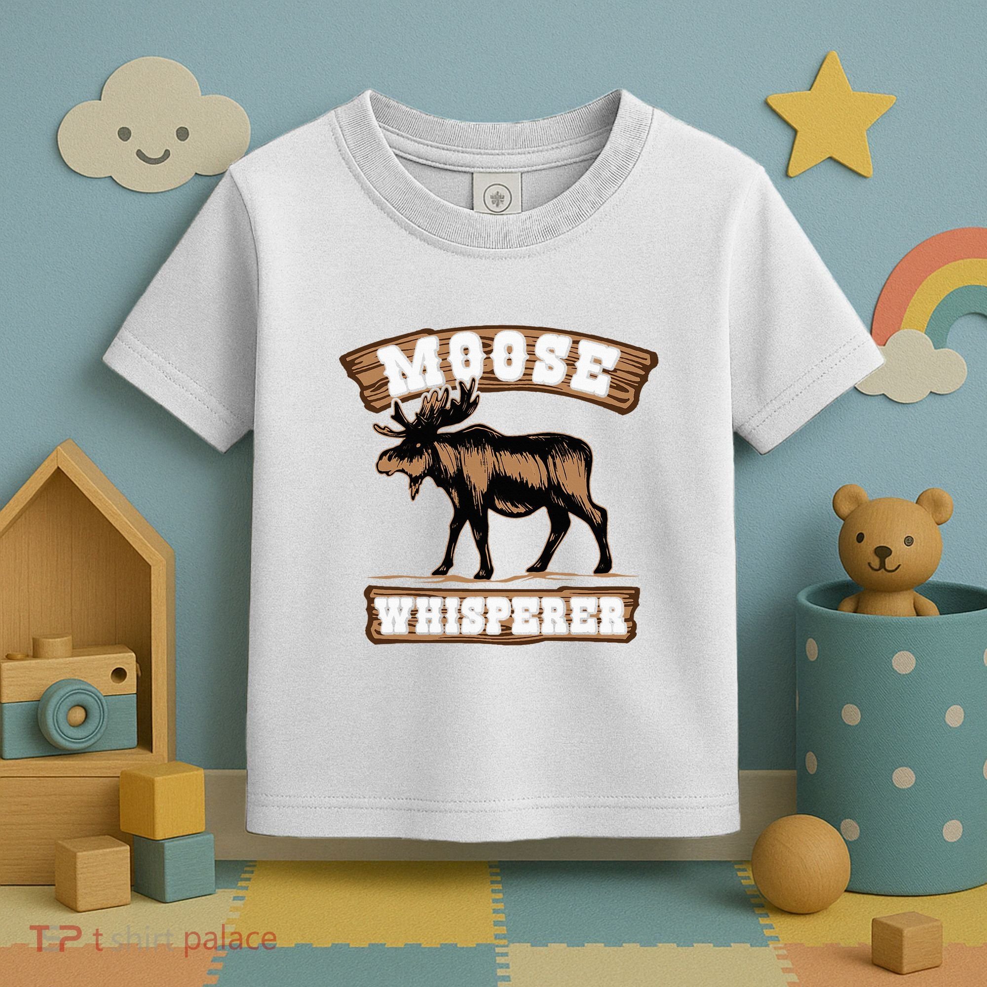 Moose Whisperer Bull Moose Toddler T-Shirt