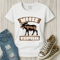Moose Whisperer Bull Moose Women's T-Shirt thumb 3