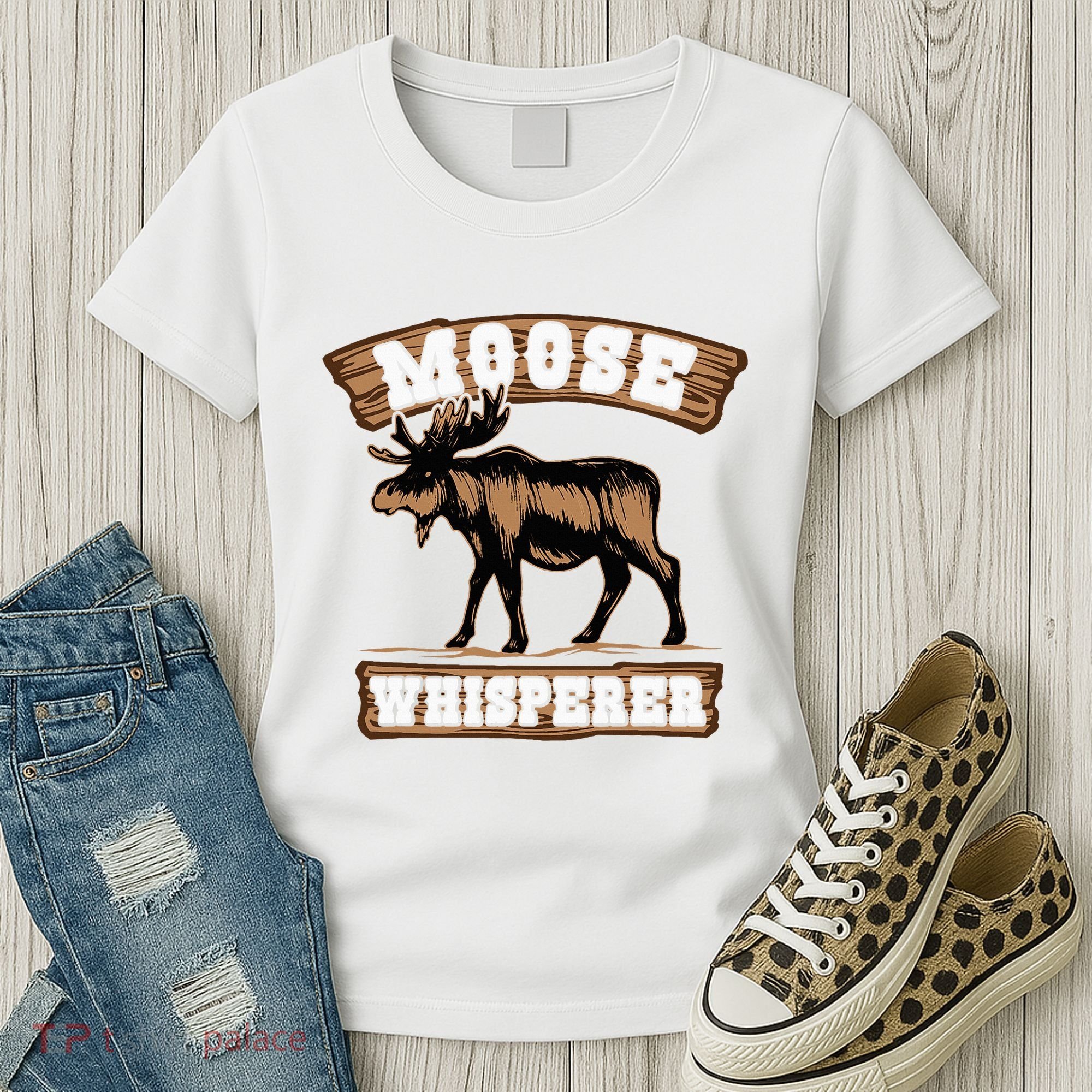 Moose Whisperer Bull Moose Women's T-Shirt