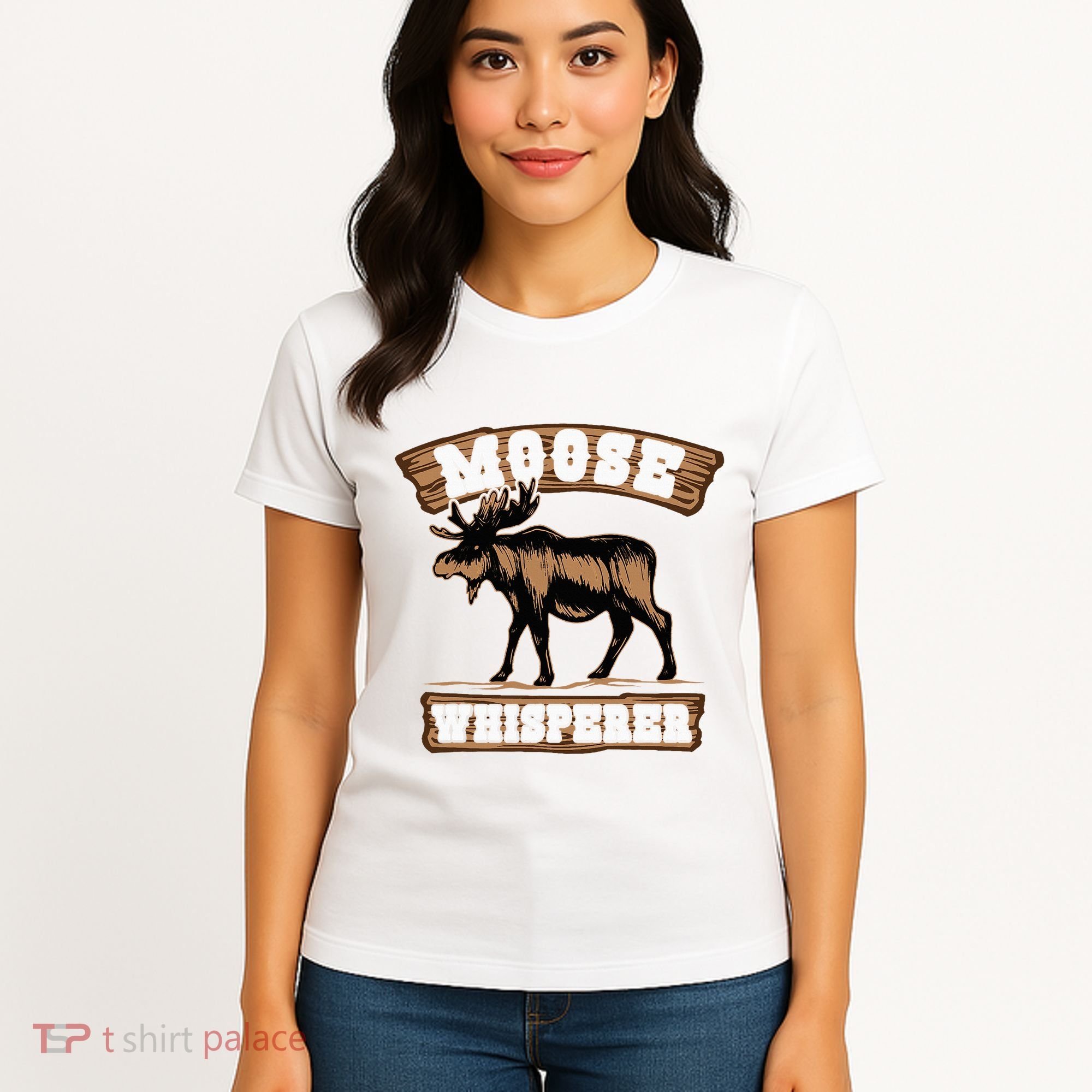 Moose Whisperer Bull Moose Women's T-Shirt