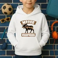 Moose Whisperer Bull Moose Kids Hoodie thumb 2