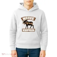 Moose Whisperer Bull Moose Kids Hoodie thumb 4
