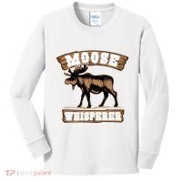 Moose Whisperer Bull Moose Kids Long Sleeve Shirt thumb 0