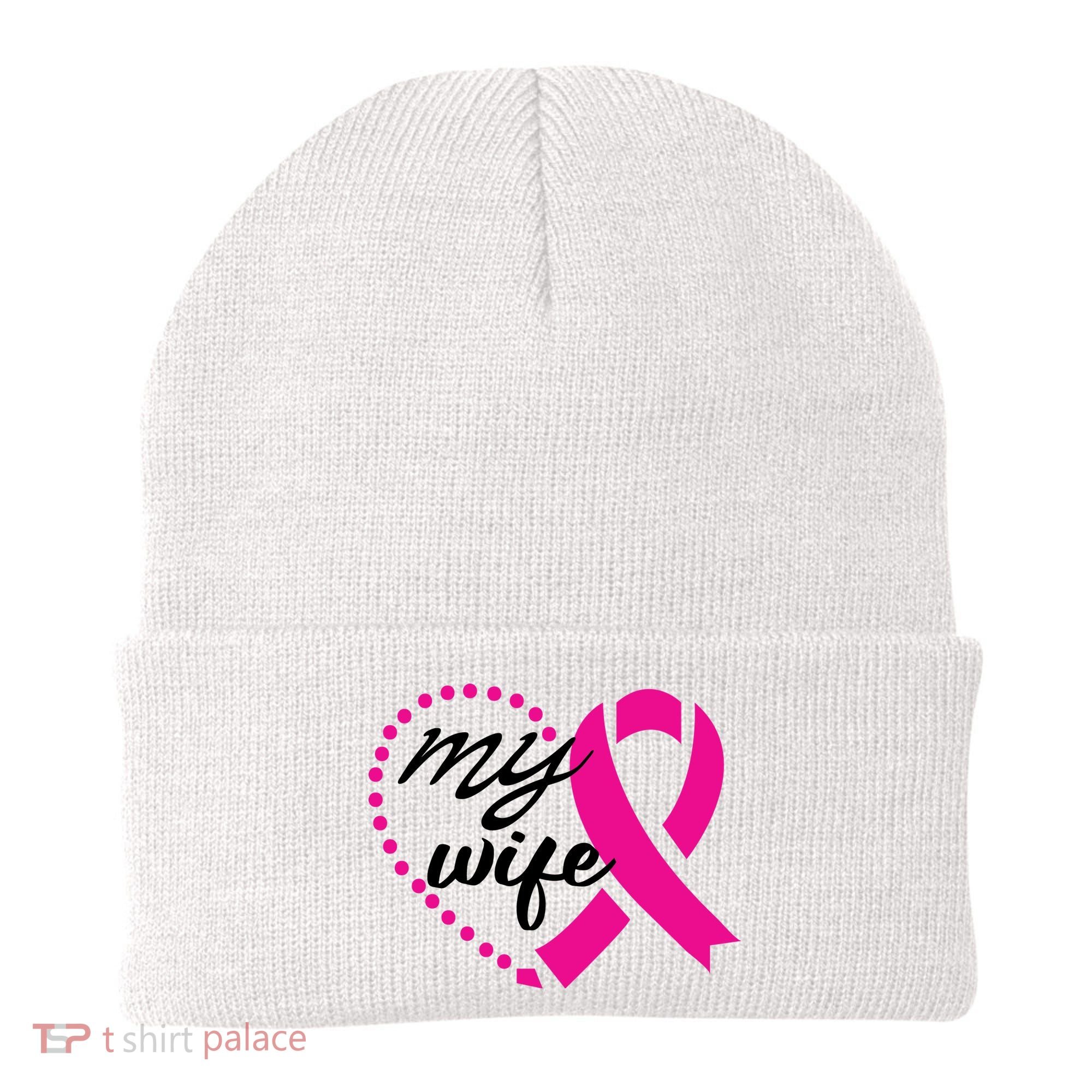 My Wife Breast Cancer Awareness Beanie
