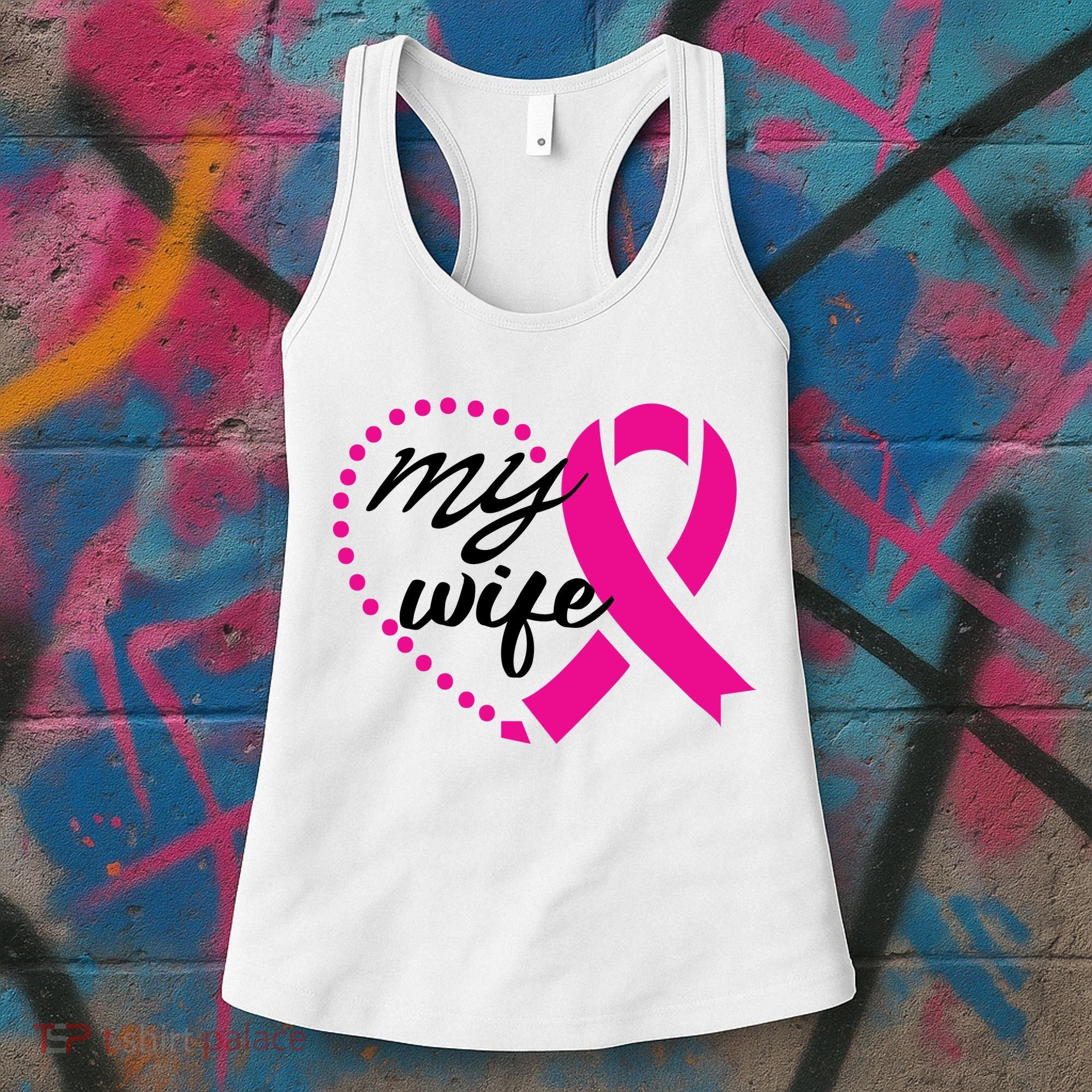 My Wife Breast Cancer Awareness Women's Tank Top