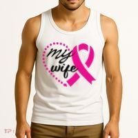 My Wife Breast Cancer Awareness Tank Top thumb 3