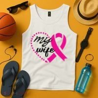 My Wife Breast Cancer Awareness Tank Top thumb 4