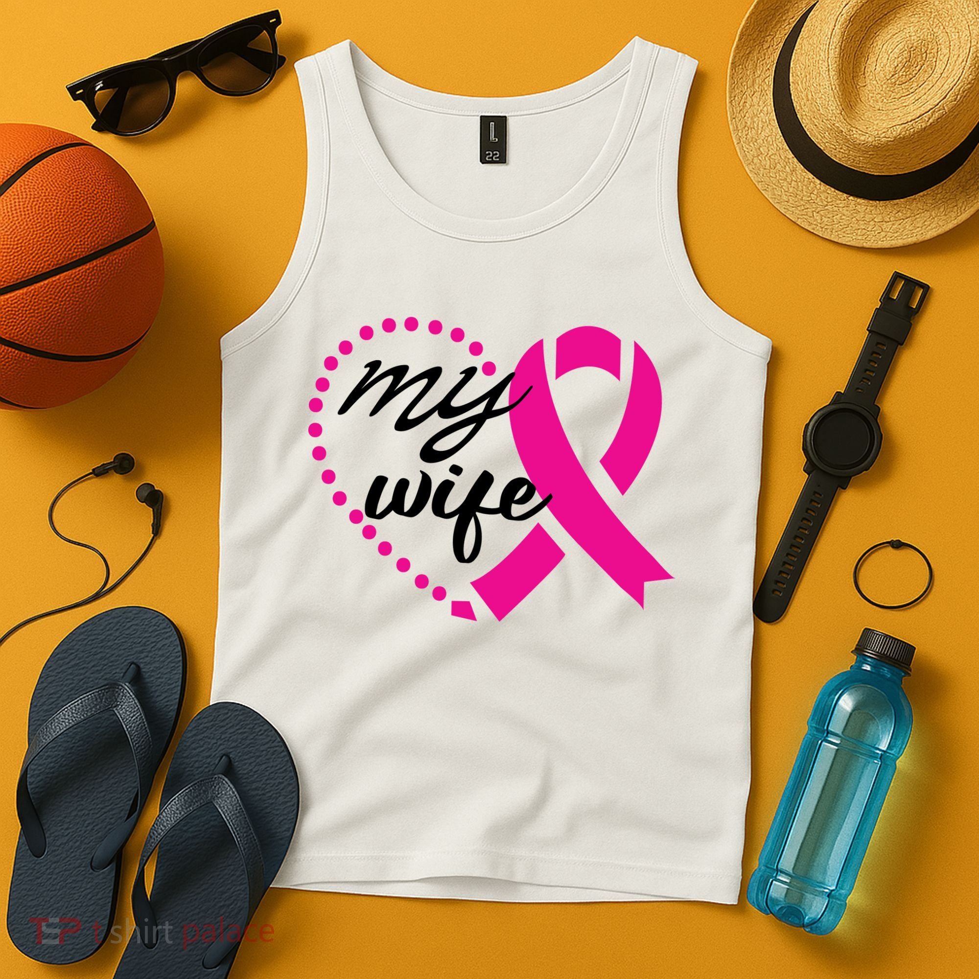 My Wife Breast Cancer Awareness Tank Top