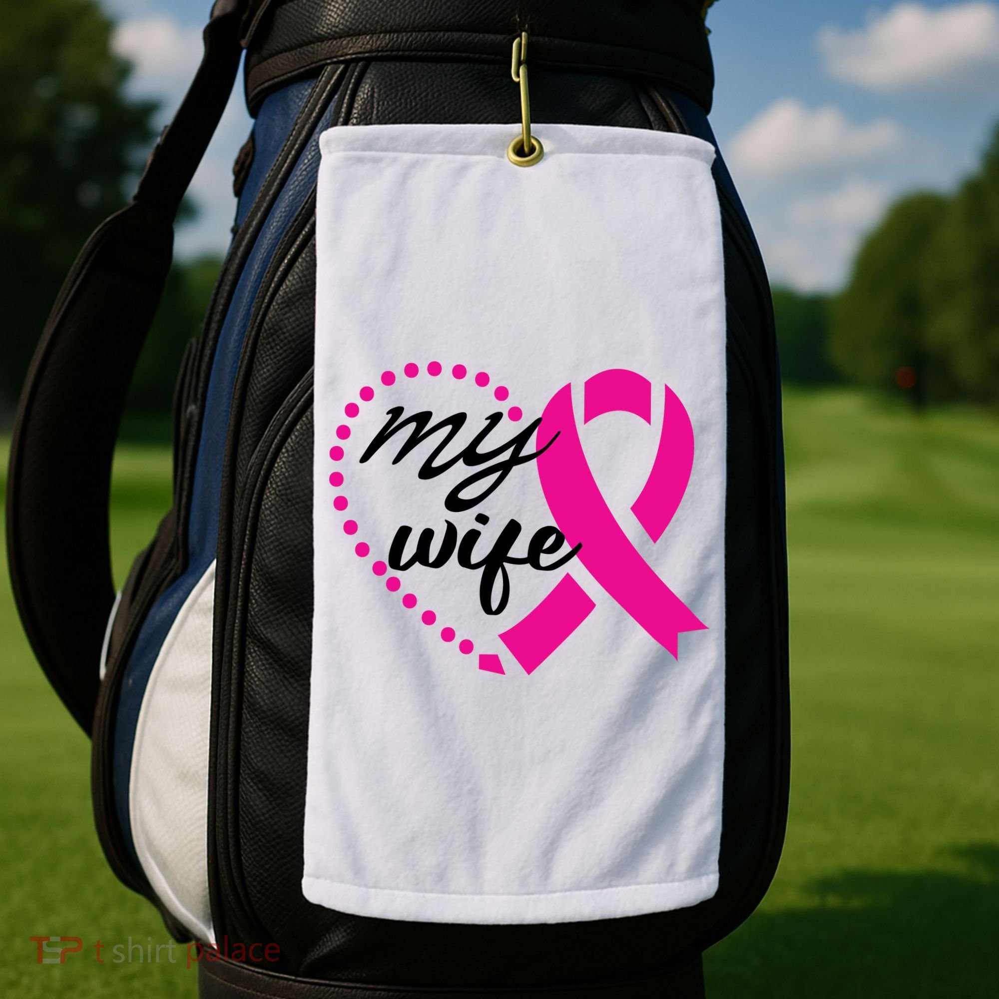 My Wife Breast Cancer Awareness Golf Towel