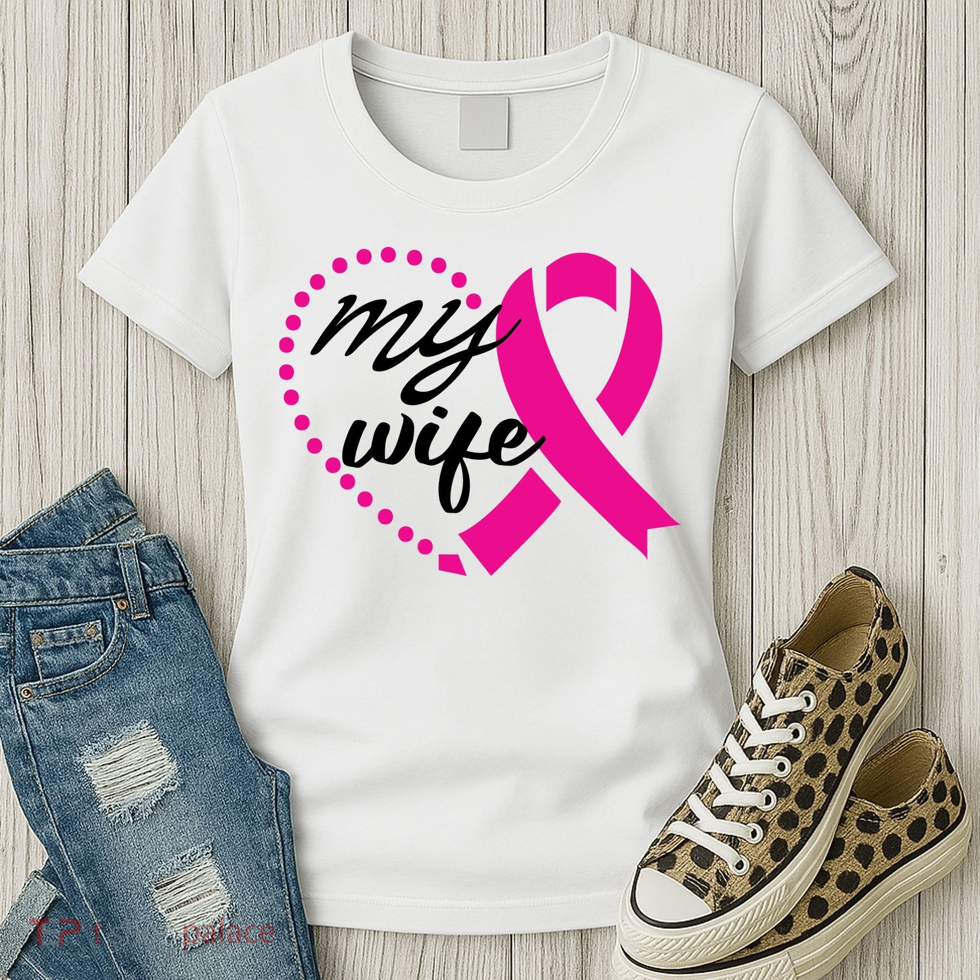 My Wife Breast Cancer Awareness Women's T-Shirt