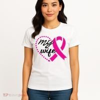 My Wife Breast Cancer Awareness Women's T-Shirt thumb 4