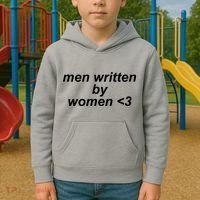 Men Written By Women Kids Hoodie thumb 2