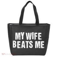My Wife Beats Me Funny Husband And Sarcastic Humor Tote Bag thumb 0